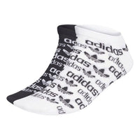 adidas originals Casual Sports Breathable Socks Couple Style 2 Pairs White / Black H32385