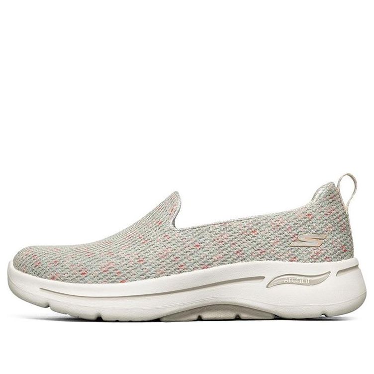 (WMNS) Skechers Go Walk Arch Fit 'Gray Red White' 124477-TPMT
