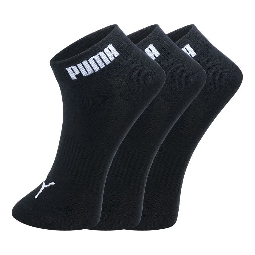 PUMA Quarter Socks 3 pack 'Black White' 100002381-002