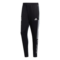 adidas x Crossover Real Hu Tr Pnt Real Madrid Soccer/Football Colorblock Sports Long Pants Black GK7845