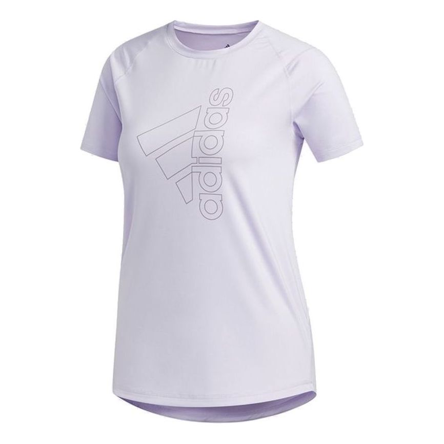 (WMNS) adidas Badge of Sport T-Shirt Asia Sizing 'Purple' FQ1991