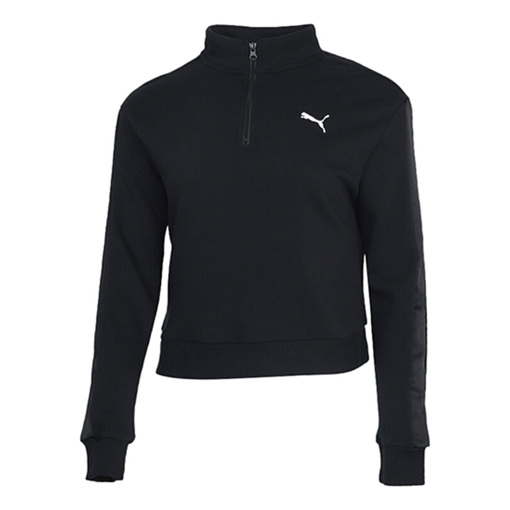 (WMNS) PUMA Essential Half Zip Sweatshirt 'Black White' 587161-01