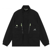 New Balance Fleece Lined Stay Warm Woven Sports Jacket Black AMJ21357-BK