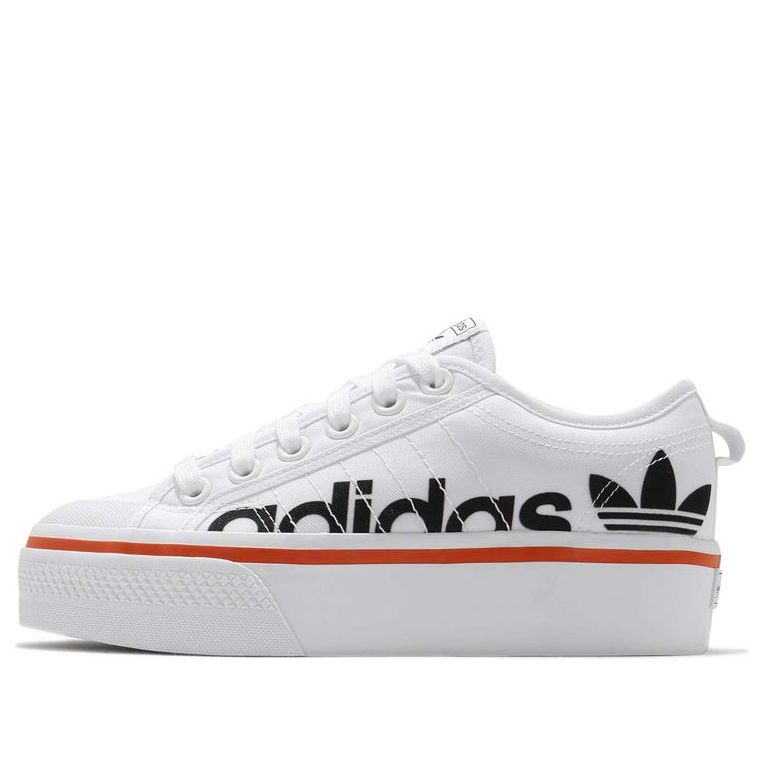 (WMNS) adidas Nizza Platform 'White Black' S42603