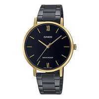 Casio Dress Analog Watch 'Black Gold' LTP-VT01GB-1B
