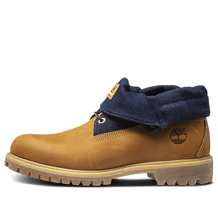 Timberland 6 Inch Premium Roll-Top Boots 'Wheat Navy' A17BB