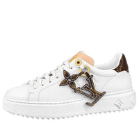 (WMNS) LOUIS VUITTON Time Out Sneakers 'White with Brown Monogra' 1ABB4A
