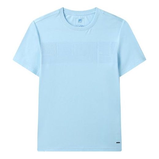 Men's FILA Casual Skin Friendly Sports Short Sleeve Blue T-Shirt F11M122123F-LB