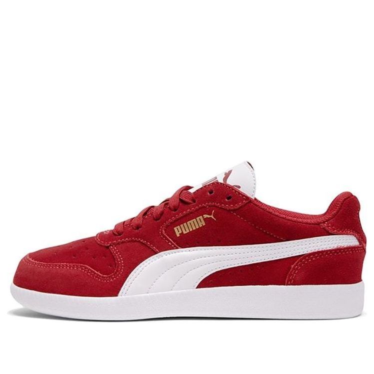 PUMA Icra Trainer Sd White/Red Low Casual Board Shoes 356741-33