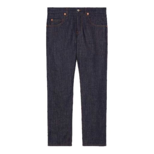 Gucci Tapered Washed Jeans 'Dark Blue Denim' 408637-XDBBS-4100