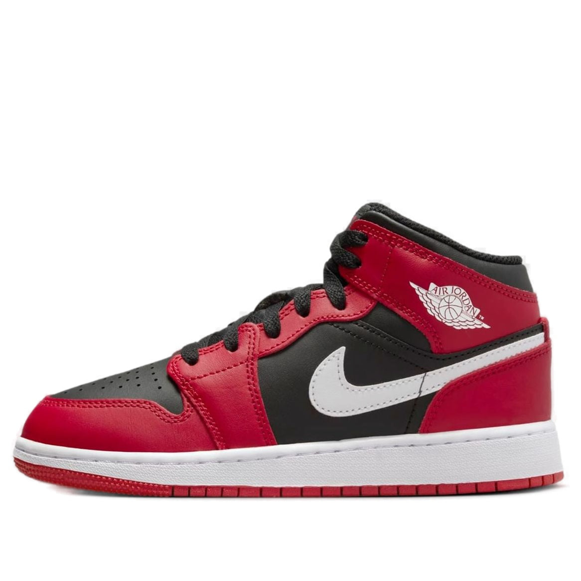 (GS) Air Jordan 1 Mid 'Gym Red Black White' DQ8423-061