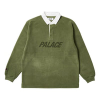 Palace FW23 Polartec Rugby Polo Shirt 'Green' P25ES063