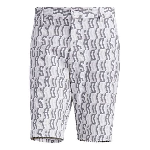 adidas Jp Aop Shorts Full Print Casual Sports Golf White GM0880