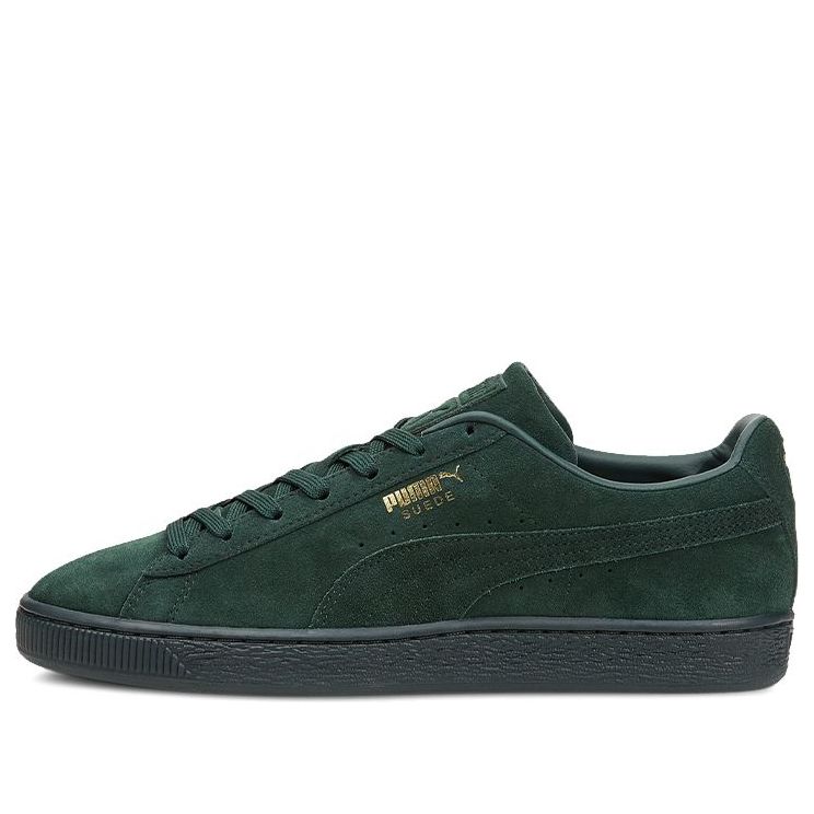 PUMA Suede Mono XXI Minimalistic Cozy Retro Low Tops Casual Skateboarding Shoes Unisex Green 381176-06