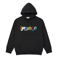 PALACE Funny Logo hooded Drawstring Unisex Black P20CS002