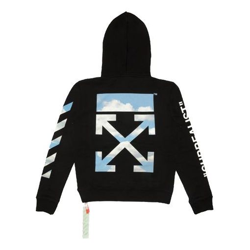 Off-White Surrealist Printing Series Orange Zipper Loose Fit Black OMBB029S191920631088