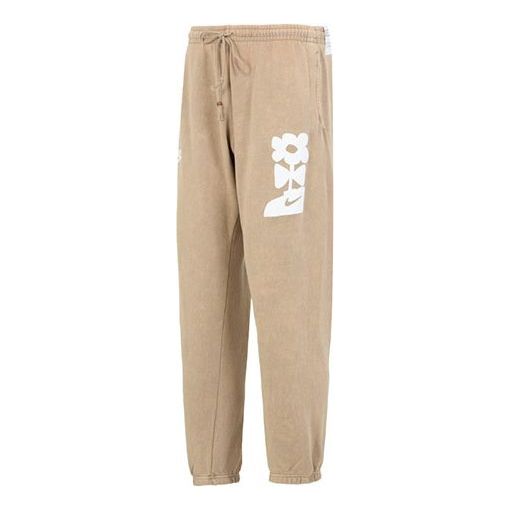 Nike Sportswear Washed French Terry Black Jogger Pants 'Khaki' DQ4176-247