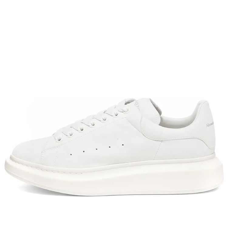 Alexander McQueen Nubuck Wedge Sole Sneaker 'Ivory' 553761WHV679521