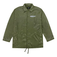 Fear of God Essentials Green Alphabet Printing Loose Jacket Unisex FOG-FW19-91