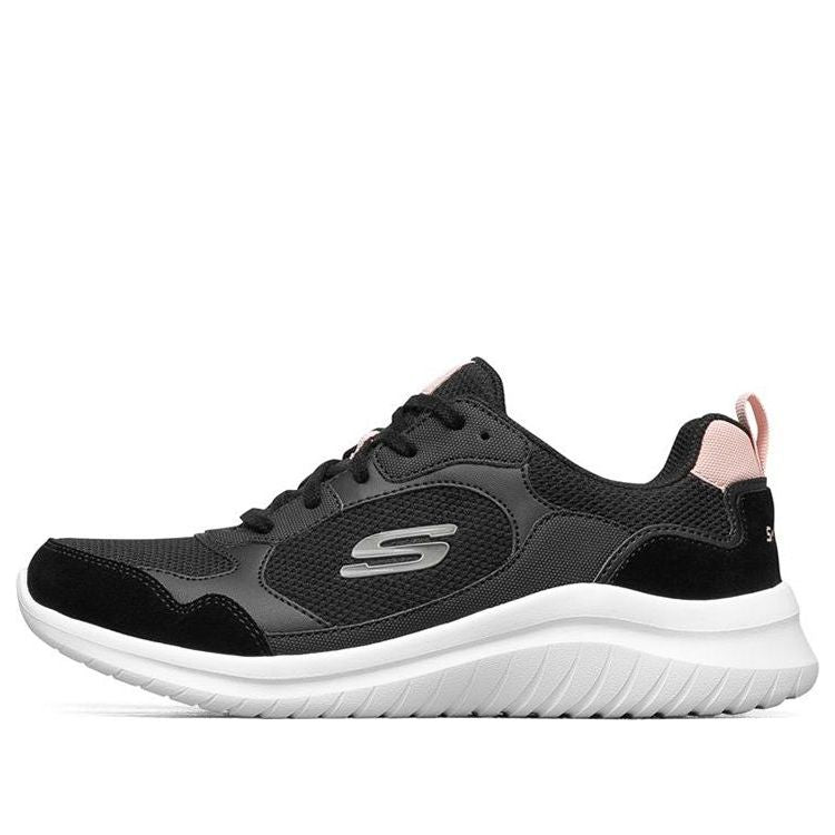 (WMNS) Skechers Ultra Flex 2.0 Low-Top Running Shoes Black/Pink 66666299-BKPK