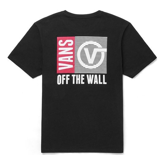 Vans Casual Sports Short Sleeve Round Neck Couple Style Black VN0A48B1BLK