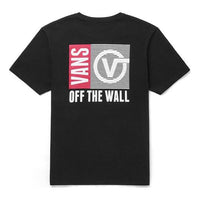 Vans Casual Sports Short Sleeve Round Neck Couple Style Black VN0A48B1BLK