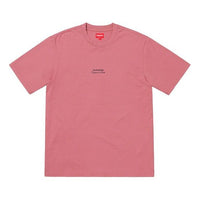 Supreme SS19 Qualite Tee Short Sleeve Unisex Pink SUP-SS19-10262