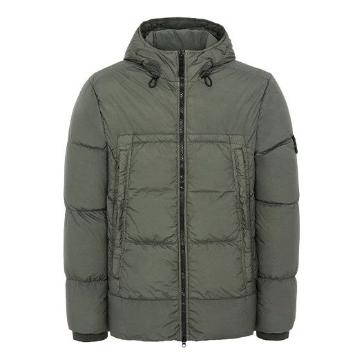Men's STONE ISLAND Sleeve Hooded Jacket Green 731540723-V0059
