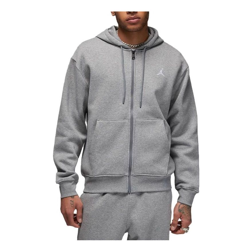 Air Jordan Full-Zip Fleece Hoodie 'Grey' FJ7771-091