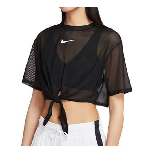 (WMNS) Nike Sportswear Short Sleeve Tops Black CJ2703-010
