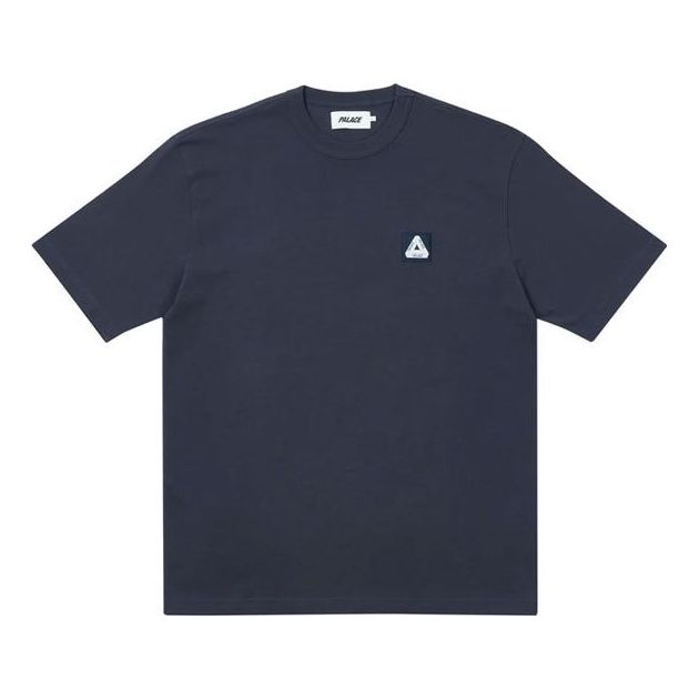 PALACE Minimalistic Triangle Round Neck Short Sleeve Navy Blue T-Shirt P20TS215