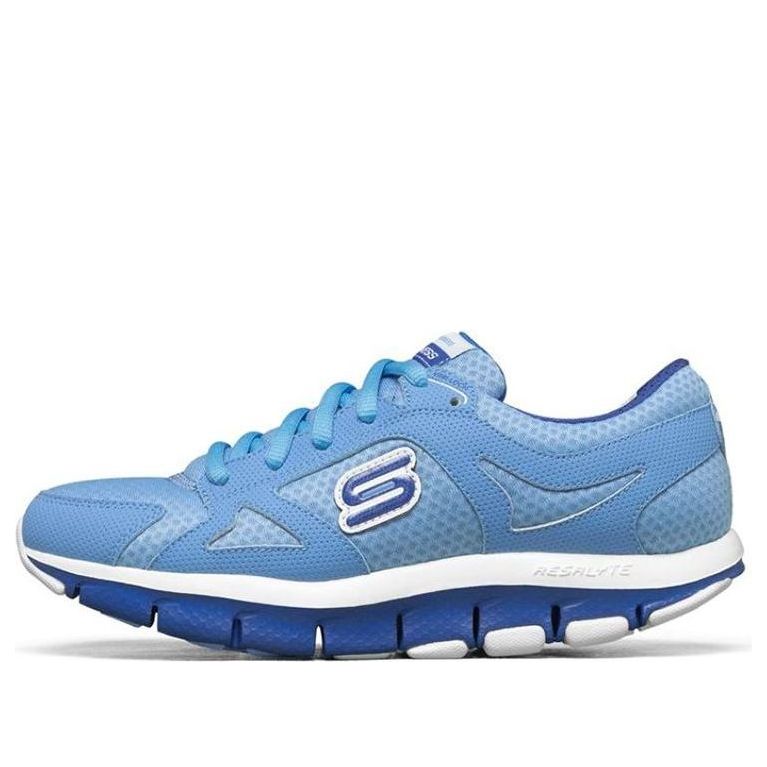 (WMNS) Skechers Liv Running Shoes Blue/White 12473-BLU