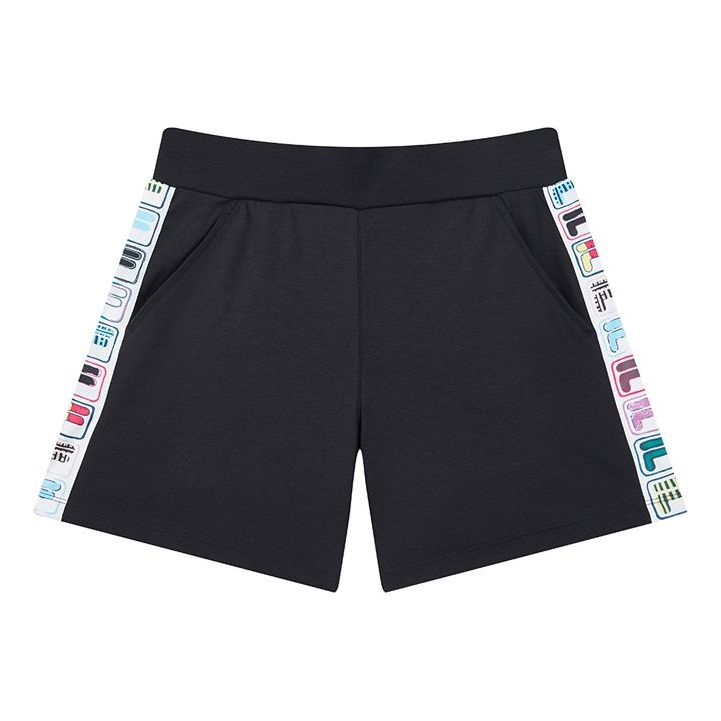 (WMNS) FILA Shorts Casual Knit Sports Pants Loose Blue F61W028656F