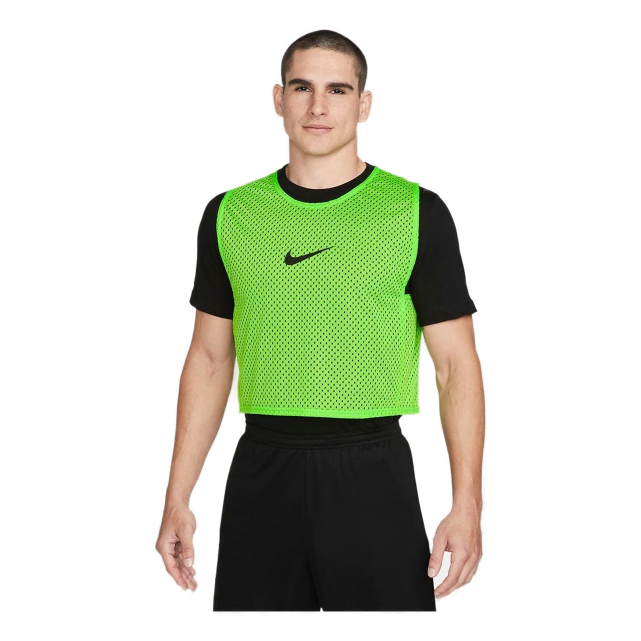 Men's Nike Solid Color Logo Printing Round Neck Sleeveless Green Vest CW3845-313