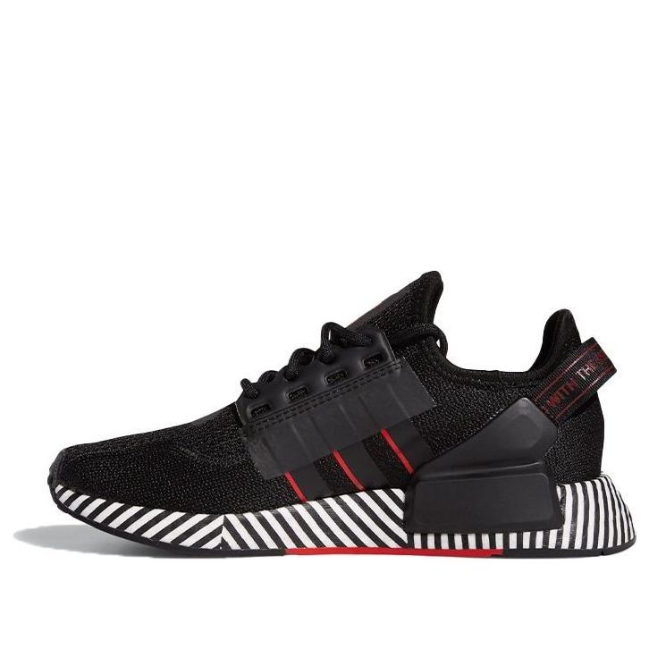 (GS) adidas NMD_R1 V2 J 'Dazzle Camo - Black' FY2107