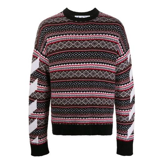 Off-White FW20 Arrows Sweater Men Multicolor OMHE058F20KNI0012501