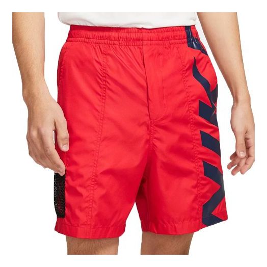Nike SB Skateboard Alphabet Logo Printing Skateboard Sports Shorts Red CI7348-657