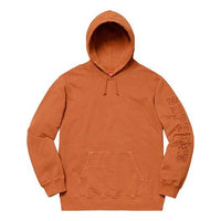 Supreme SS19 Overdyed Hooded Sweatshirt Distress Unisex Brown SUP-SS19-10281