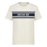 DIOR SS21 Casual Round Neck Pullover Short Sleeve Unisex White 143T04A4043-X0200
