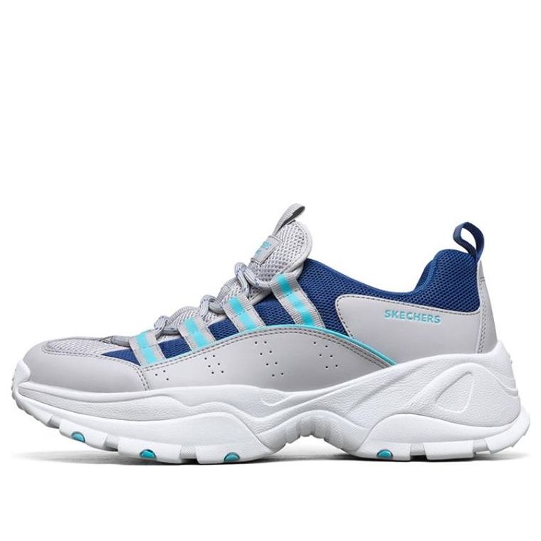 Skechers Kozmiks Running Shoes Blue/Grey/White 888017-GRY