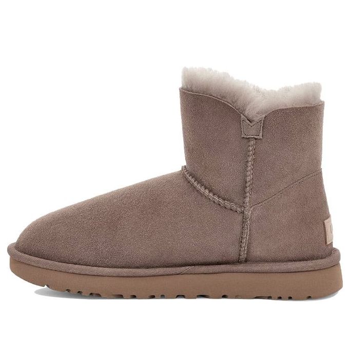 (WMNS) UGG Mini Bailey Button II Boot Fleece Lined Coffee 1016422-CRBO