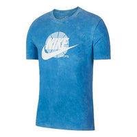 Nike Basketball Printing Pattern Short Sleeve Blue CD1297-489
