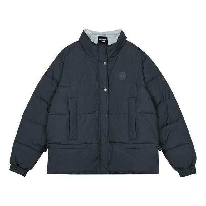 (WMNS) Skechers Lightweight Casual Down Jacket 'Black' L423W092-00W5