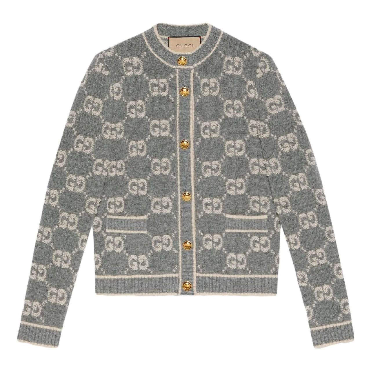 (WMNS) Gucci GG Wool Cardigan Jacket 'Grey' 713300-XKCNA-1130