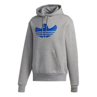 adidas originals Printing Logo hooded Long Sleeves Gray GE0116