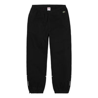 Supreme FW19 Week 5 x LACOSTE Pique Pant Crossover Retro Long Pants Unisex Black SUP-FW19-556