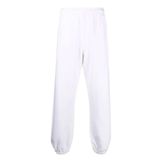 Men's Off-White FW21 Logo Sports Pants/Trousers/Joggers White OMCH029F21FLE0060184