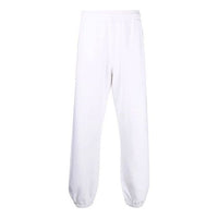 Men's Off-White FW21 Logo Sports Pants/Trousers/Joggers White OMCH029F21FLE0060184