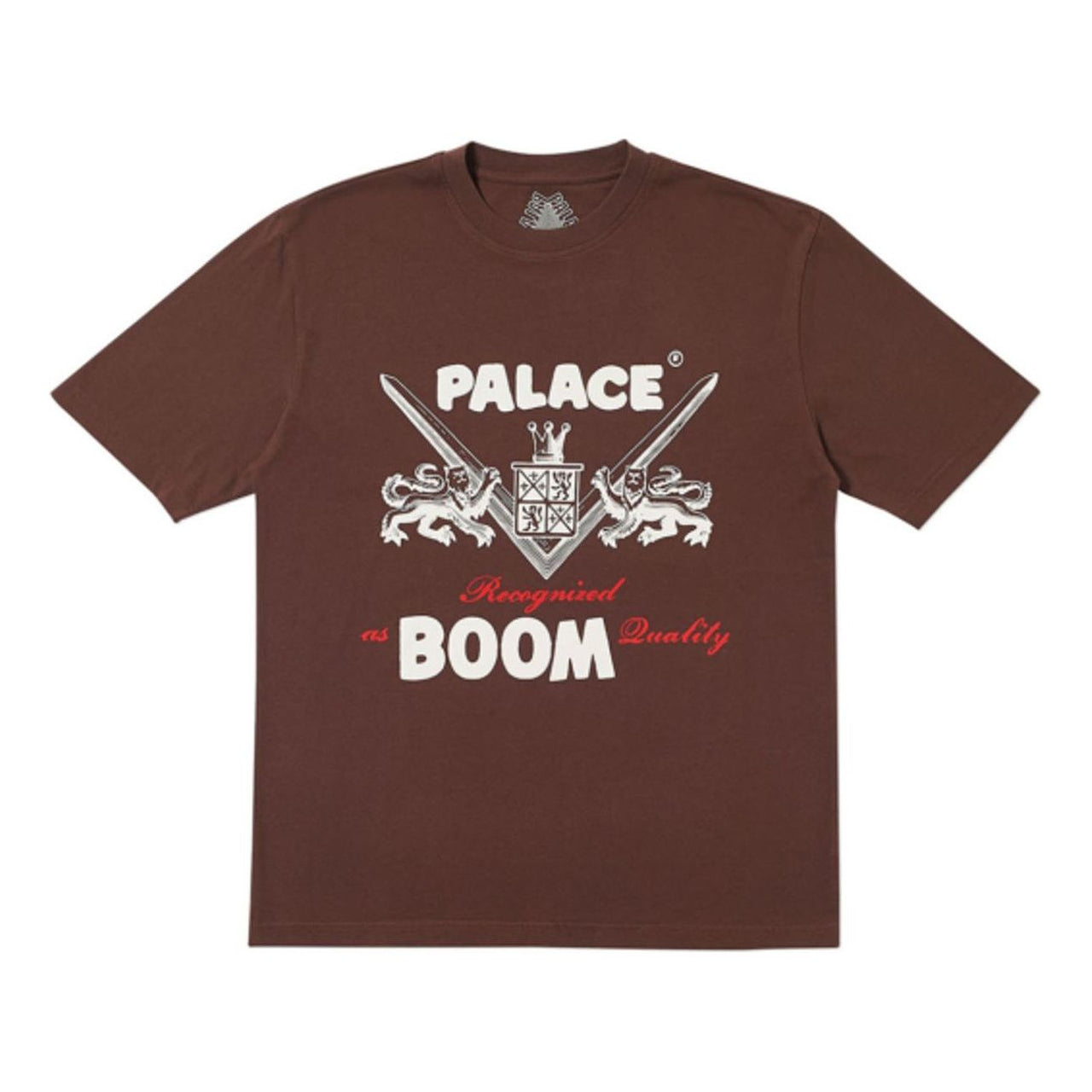 PALACE Boom Quality T-Shirt Brown Short Sleeve P18FW075