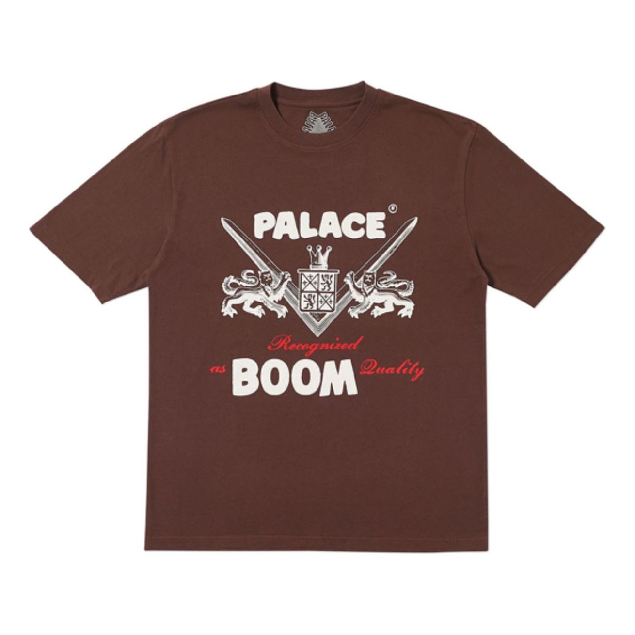 PALACE Boom Quality T-Shirt Brown Short Sleeve P18FW075